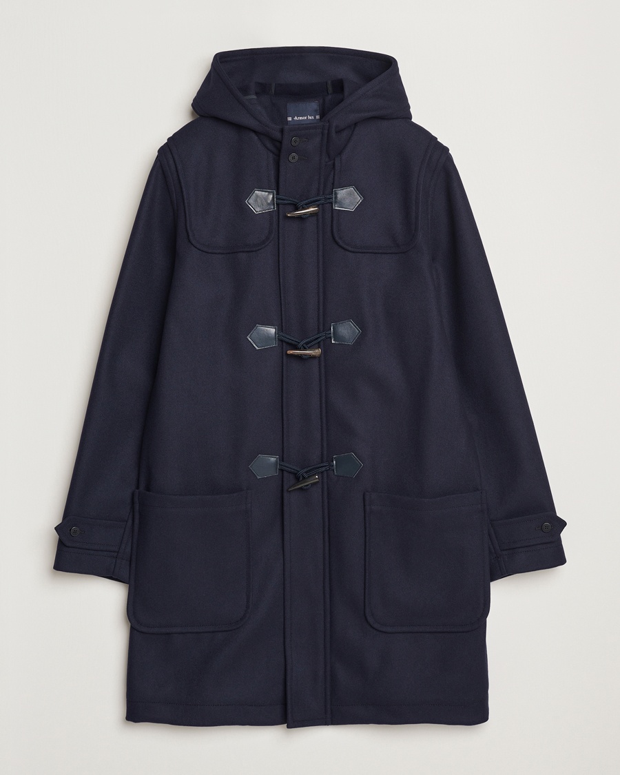 Armor-lux Quimper Duffle Coat Navy – Blå