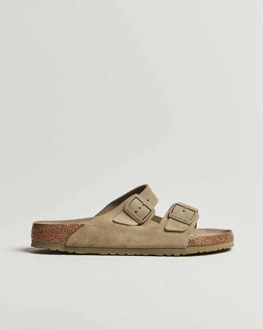Herr | | BIRKENSTOCK | Arizona Soft Footbed Faded Khaki Suede