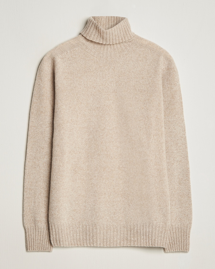 Altea Wool/Cashmere Rollneck Beige Melange
