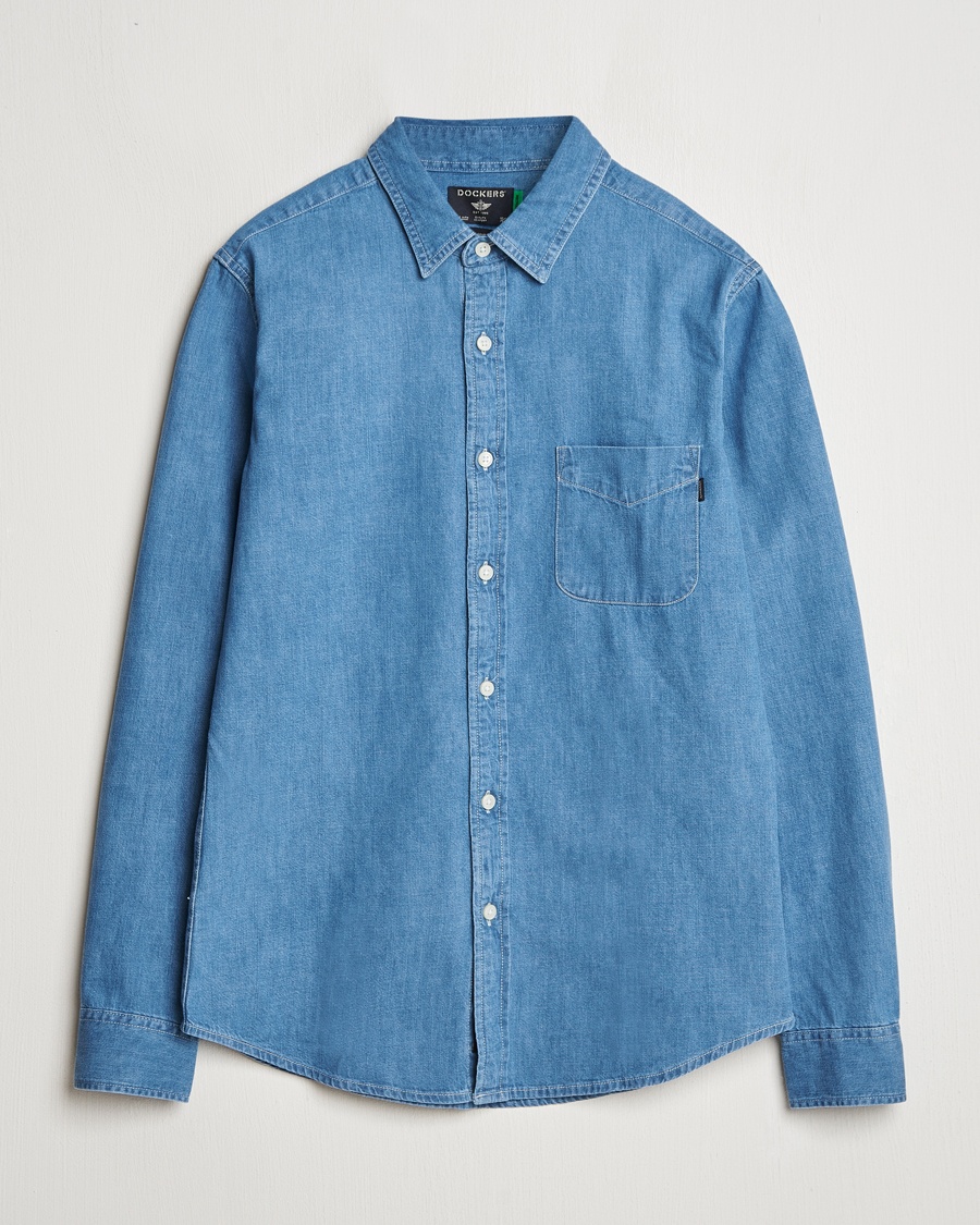 Dockers Original Slim Denim Shirt Draft – Blå