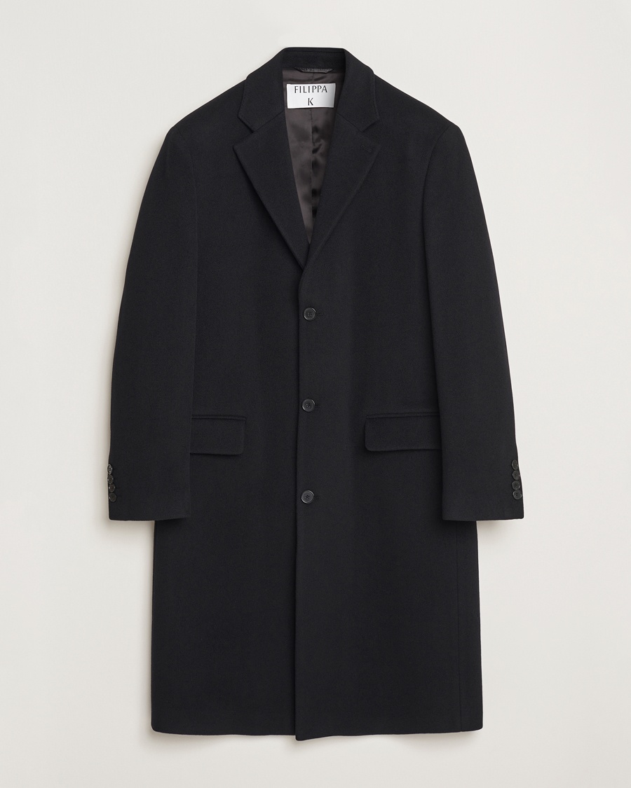Filippa K Relaxed Wool Coat Black