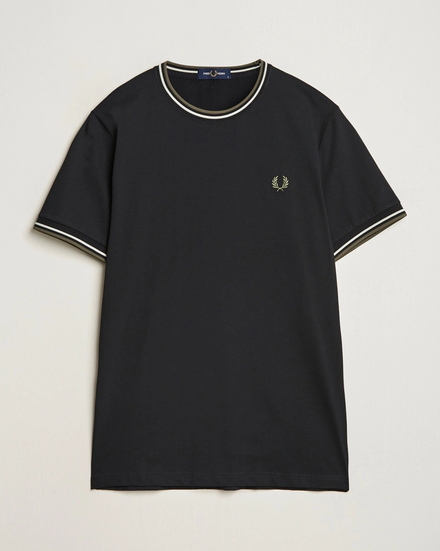 Fred Perry Twin Tipped T-Shirt Black – Svart