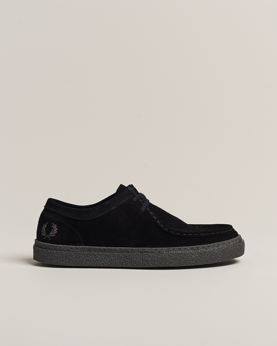 Herr | Derbys | Fred Perry | Dawson Low Suede Shoe Black