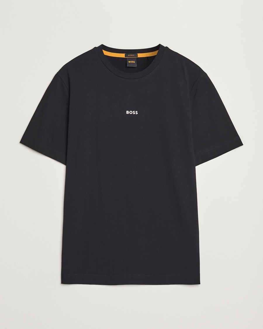 Herr | T-Shirts | BOSS ORANGE | Tchup Logo Crew Neck T-Shirt Black