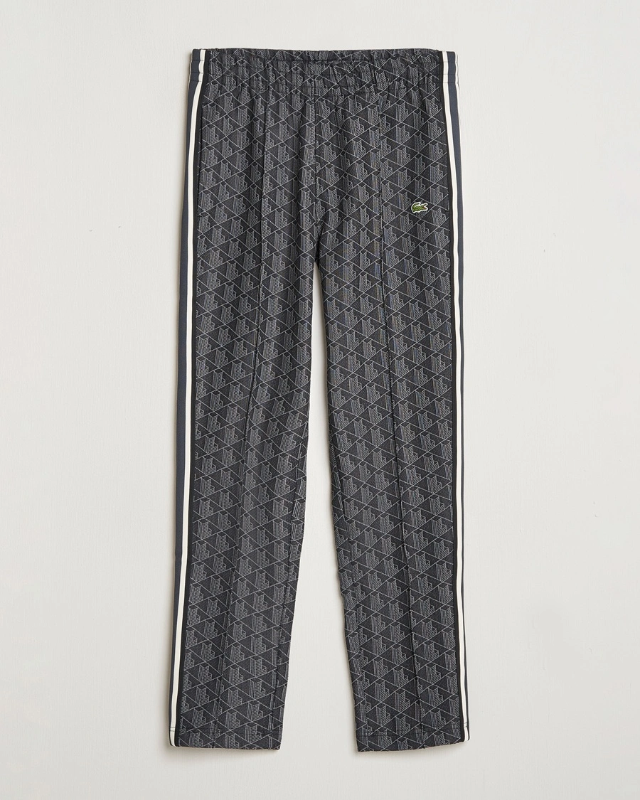 Herr | Byxor | Lacoste | Monogram Track Pants Black/Graphite