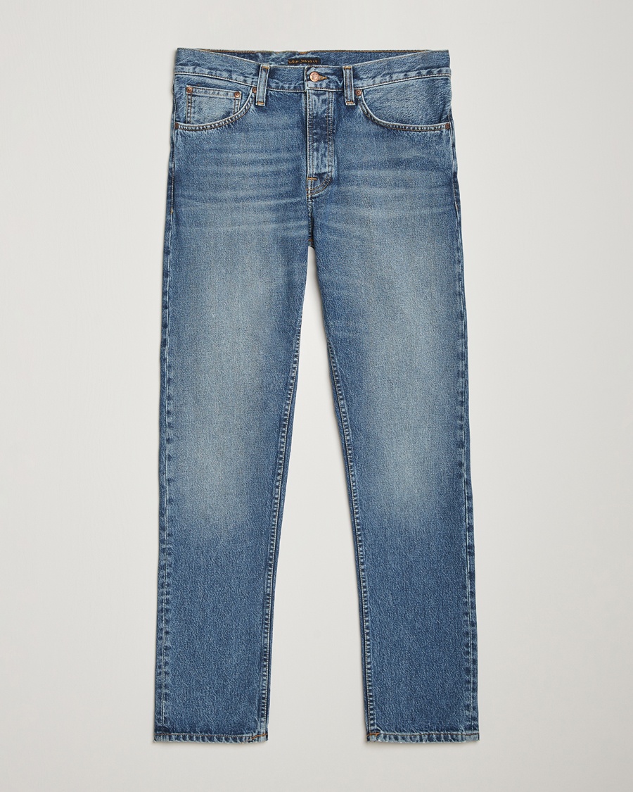 Nudie Jeans Steady Eddie II Jeans Blue Haze – Blå