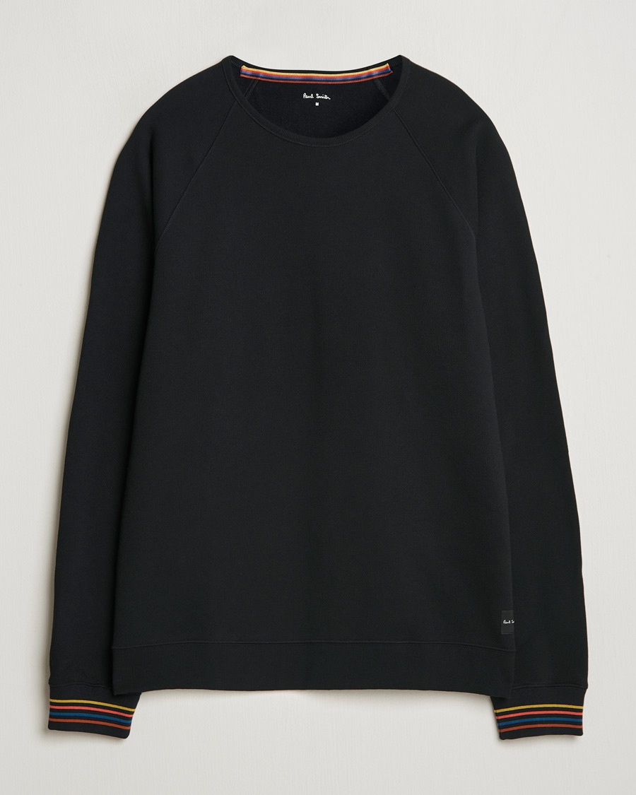 Herr | Best of British | Paul Smith | Artist Rib Crew Neck Sweatshirt Black
