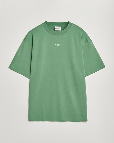 Drôle de Monsieur Classic Slogan T-Shirt Water Green – Grön