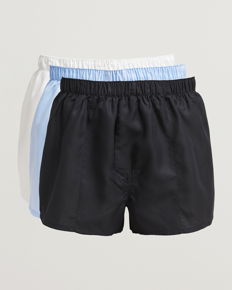 Herr | CDLP | CDLP | 3-Pack Boxer Shorts Slim Black/White/Sky Blue