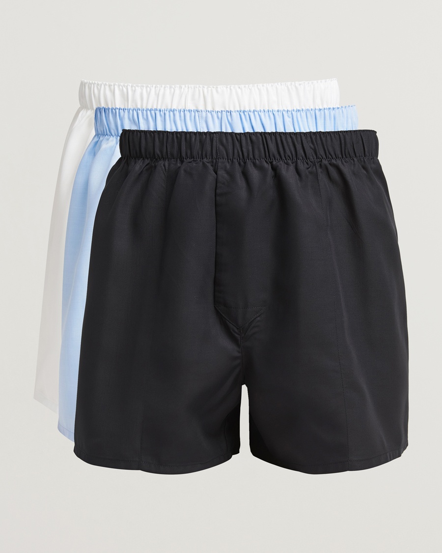 Herr | CDLP | CDLP | 3-Pack Boxer Shorts Classic Black/White/Sky Blue