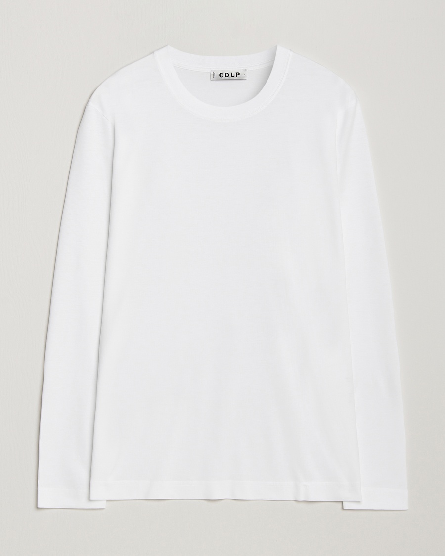 Herr | Långärmade t-shirts | CDLP | Midweight Long Sleeve T-Shirt White