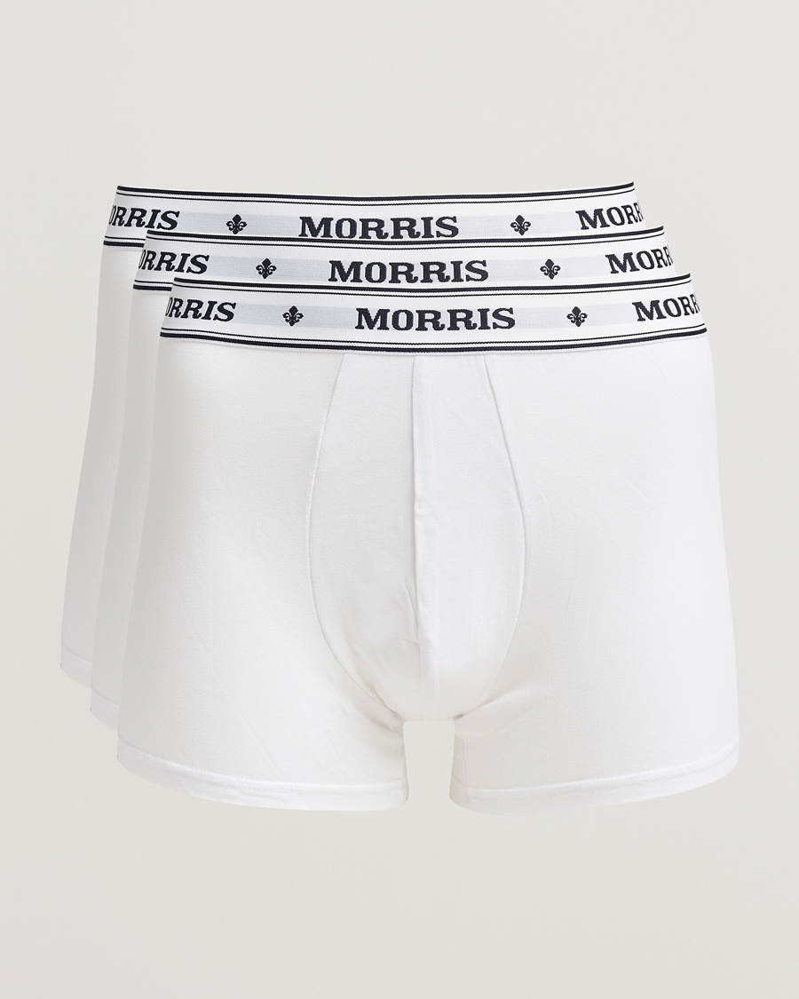 Herr | Underkläder | Morris | 3-Pack Boxer Briefs White