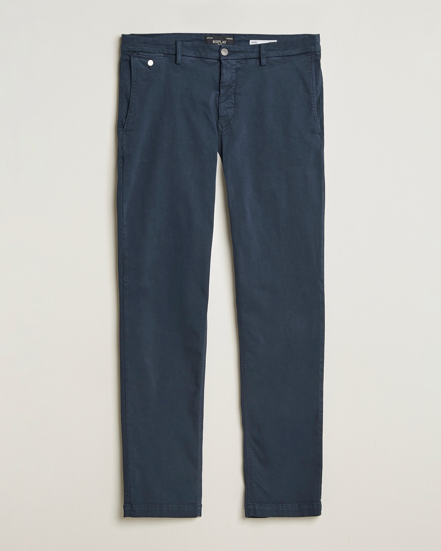Replay Benni Hyperflex X-Lite Chinos Navy – Blå