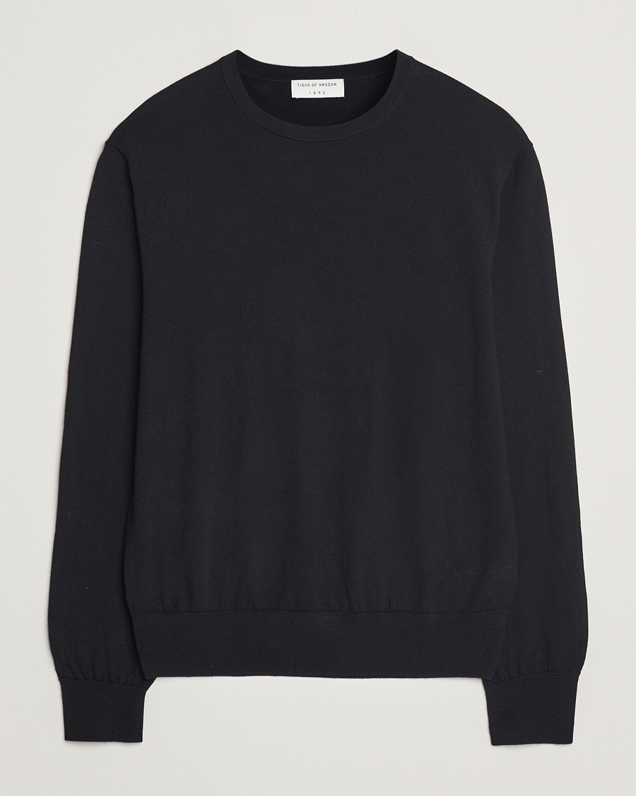 Herr | Pullover rundhals | Tiger of Sweden | Connor Crew Neck Pullover Black
