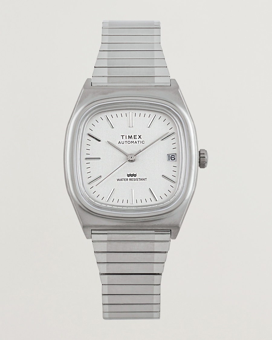 Timex 1983s Automatic Reissue 34mm White Dial