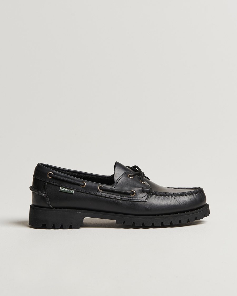 Sebago Ranger Waxy Leather Loafer Total Black – Svart