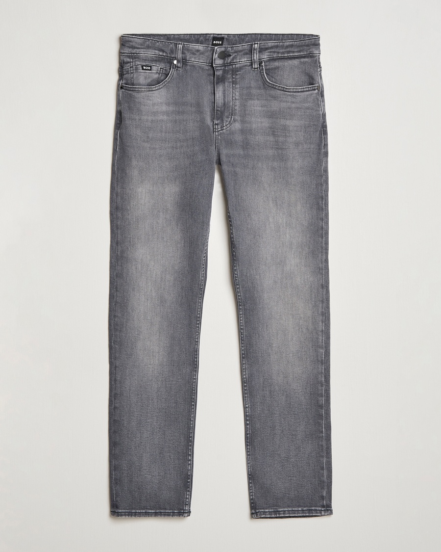 BOSS BLACK Delaware Jeans Medium Grey – Grå
