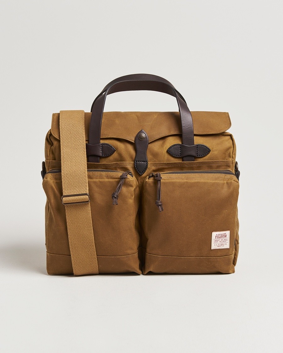Filson 24-Hour Tin Briefcase Dark Tan – Brun
