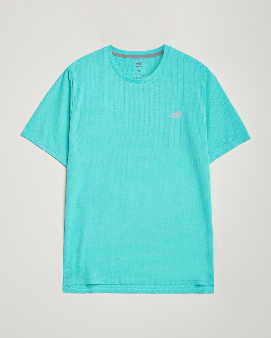 Herr | New Balance Running | New Balance Running | Athletics Run T-Shirt Cyber Jade
