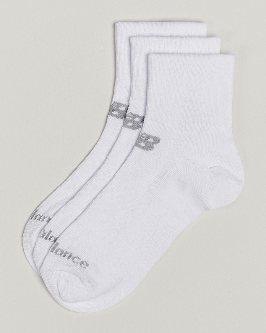 Herr | New Balance Running | New Balance Running | 3-Pack Performance Cotton Socks White
