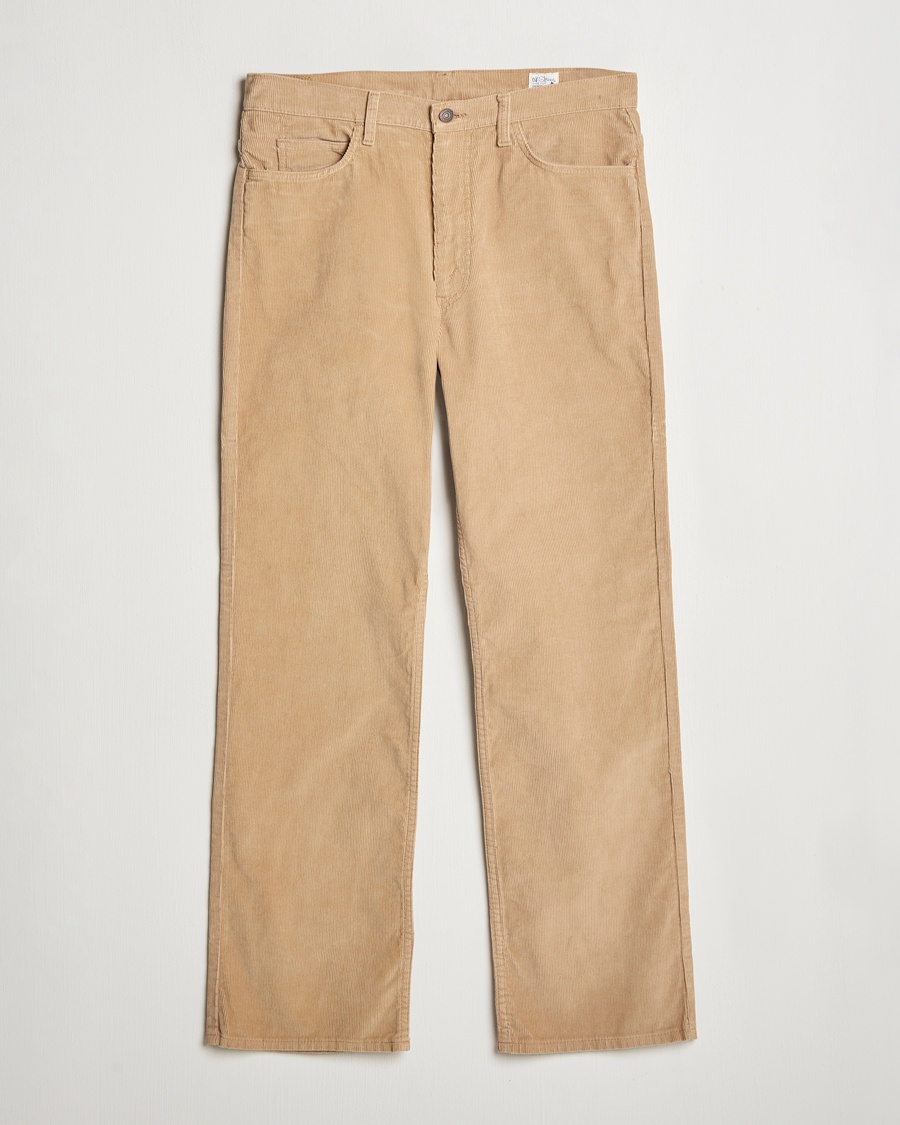 Herr | Manchesterbyxor | orSlow | Shoe Cut Corduroy Pants Beige