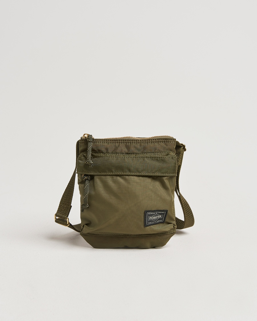 Porter-Yoshida & Co. Force Small Shoulder Pouch Olive Drab – Grön