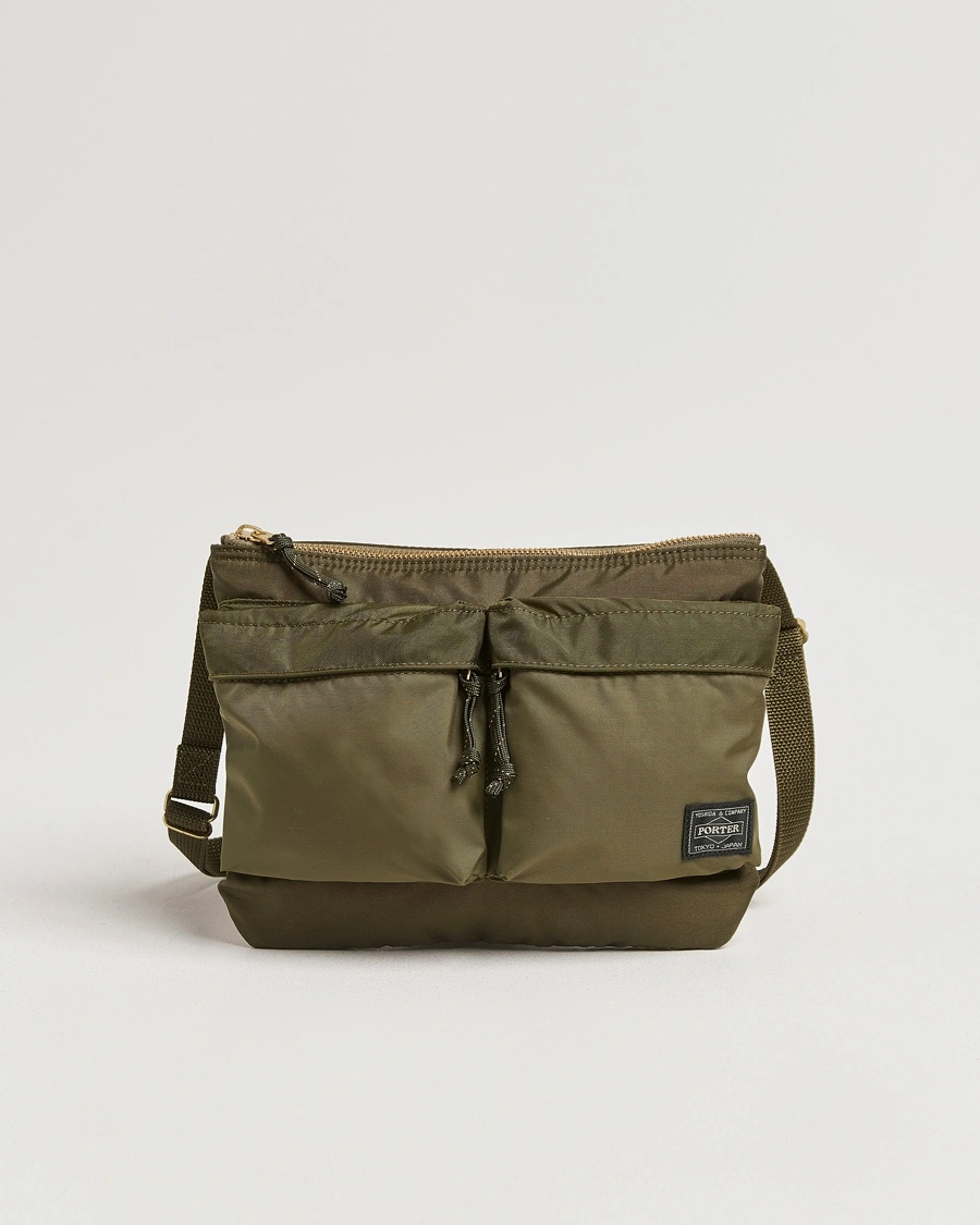 Herr | Axelremsväskor | Porter-Yoshida & Co. | Force Small Shoulder Bag Olive Drab