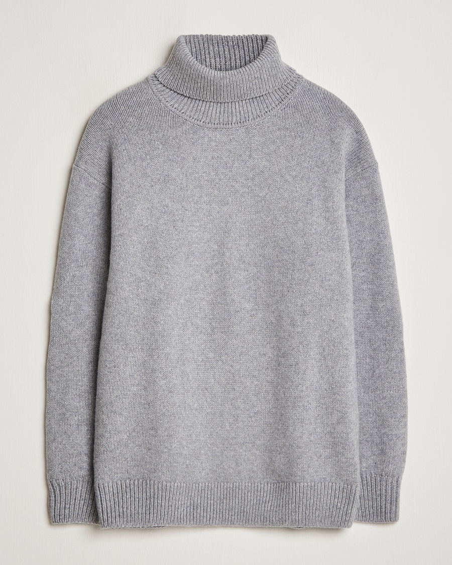 Colorful Standard Merino Wool Turtleneck Heather Grey – Grå