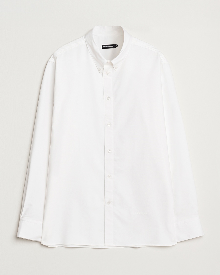 Herr | 60% rea | J.Lindeberg | Regular Stretch Oxford Shirt White