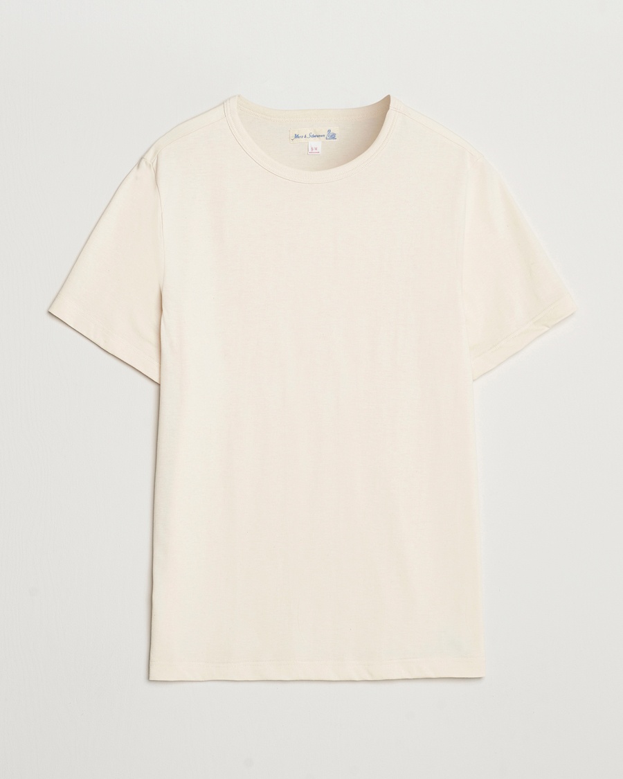 Merz b. Schwanen 1950s Classic Loopwheeled T-shirt Nature – Beige