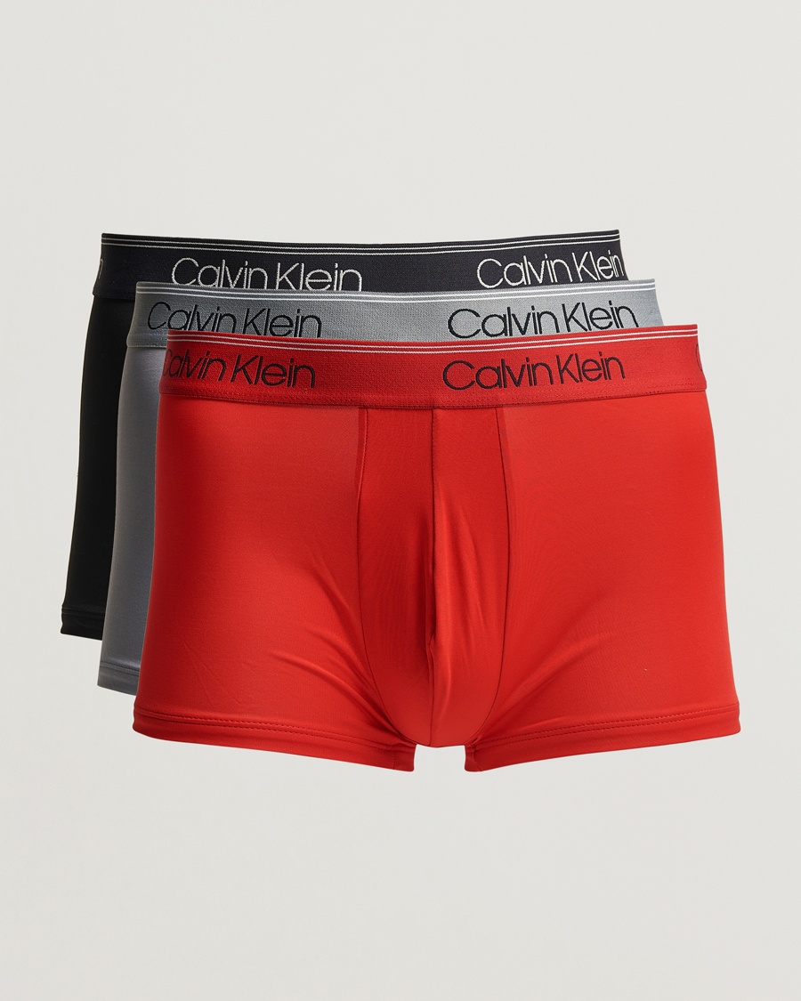 Herr | Calvin Klein | Calvin Klein | 3-Pack Micro Stretch Trunk Red/Grey/Black