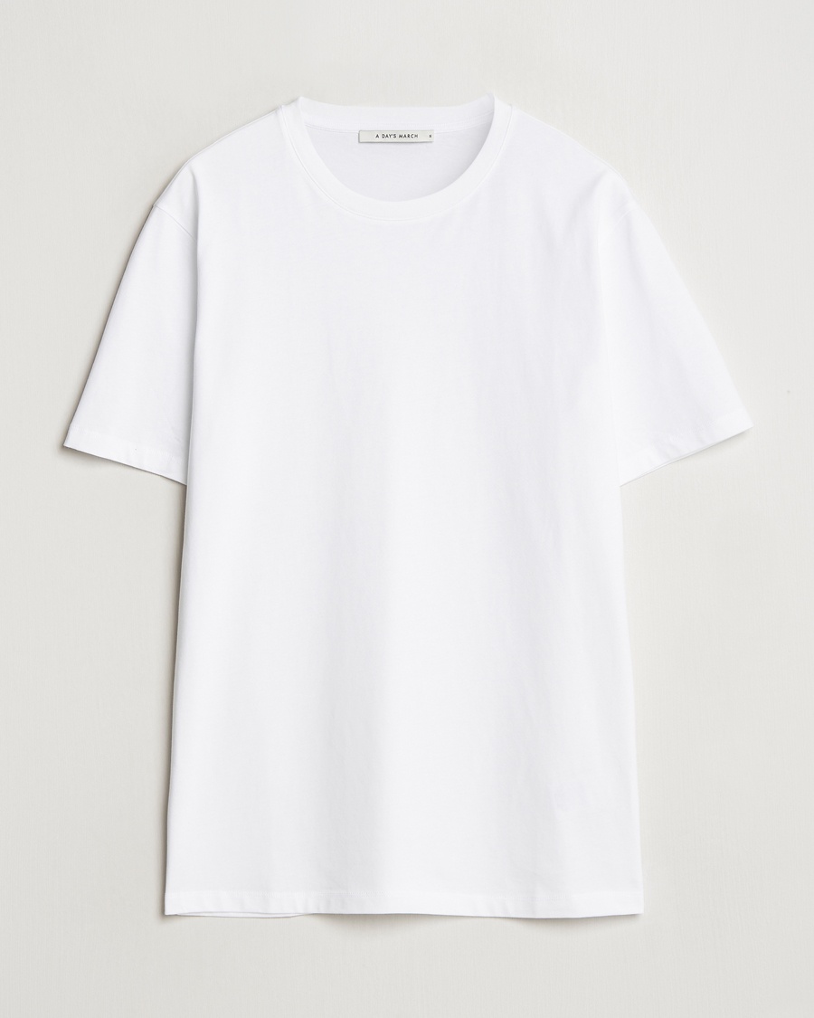 Herr | A Day's March | A Day's March | Midweight T-Shirt White