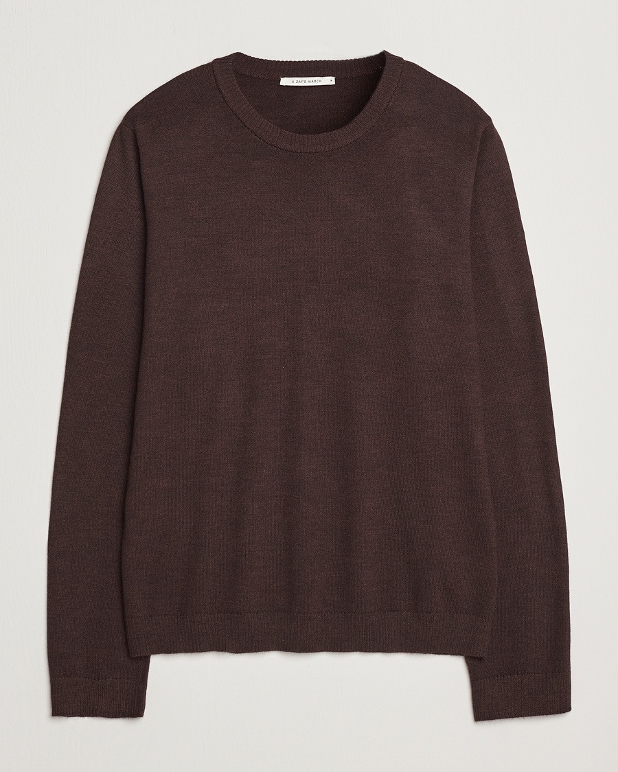 Herr | A Day's March | A Day's March | Alagón Merino Crew Dark Brown