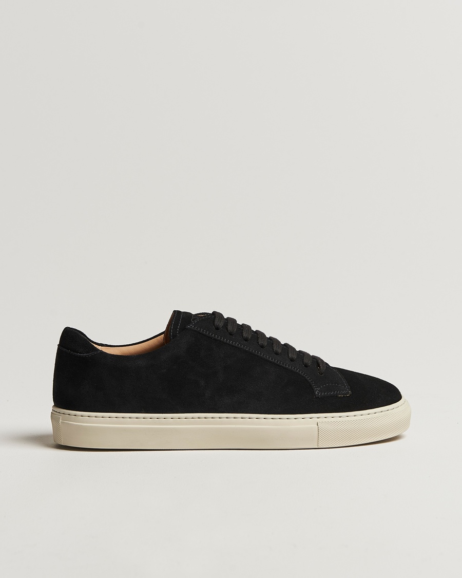 Herr | Svarta sneakers | Sweyd | 055 Suede Sneaker Black