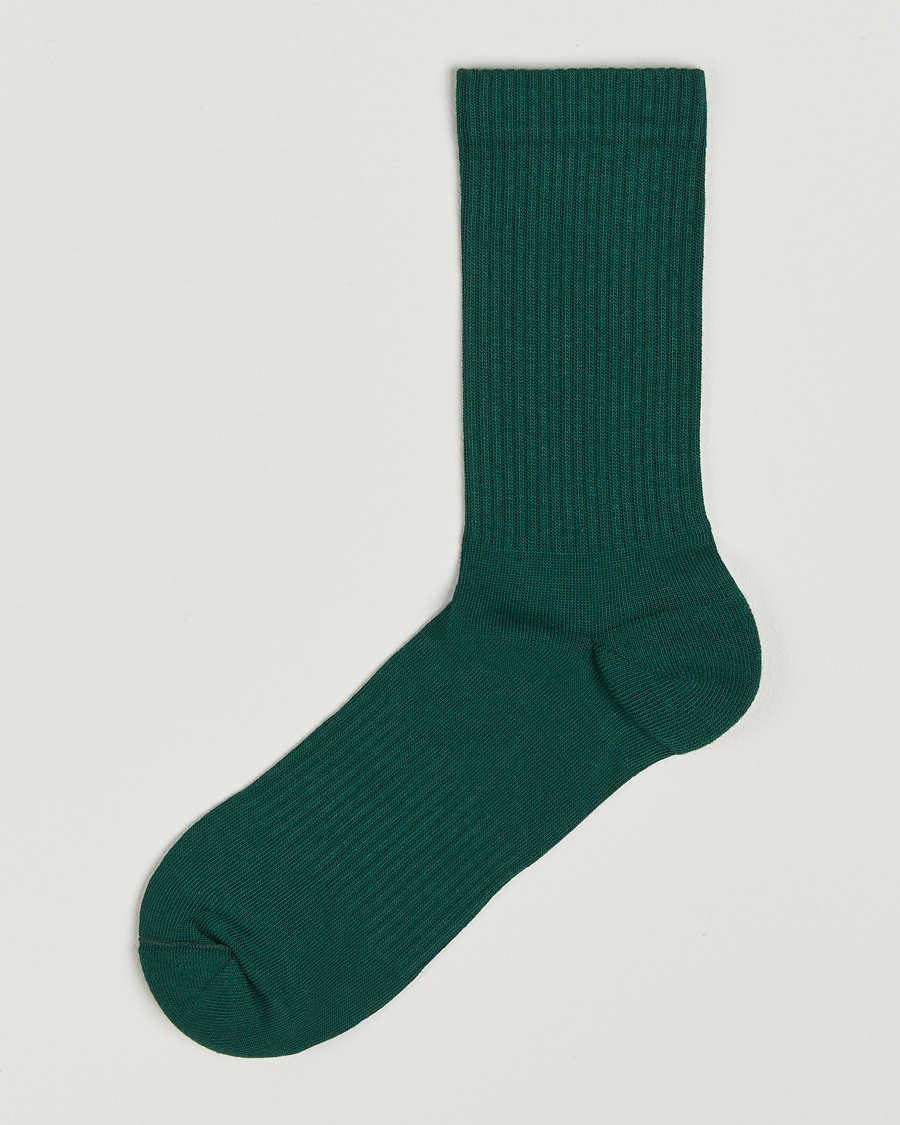 Sweyd Crew Cotton Socks Green – Grön