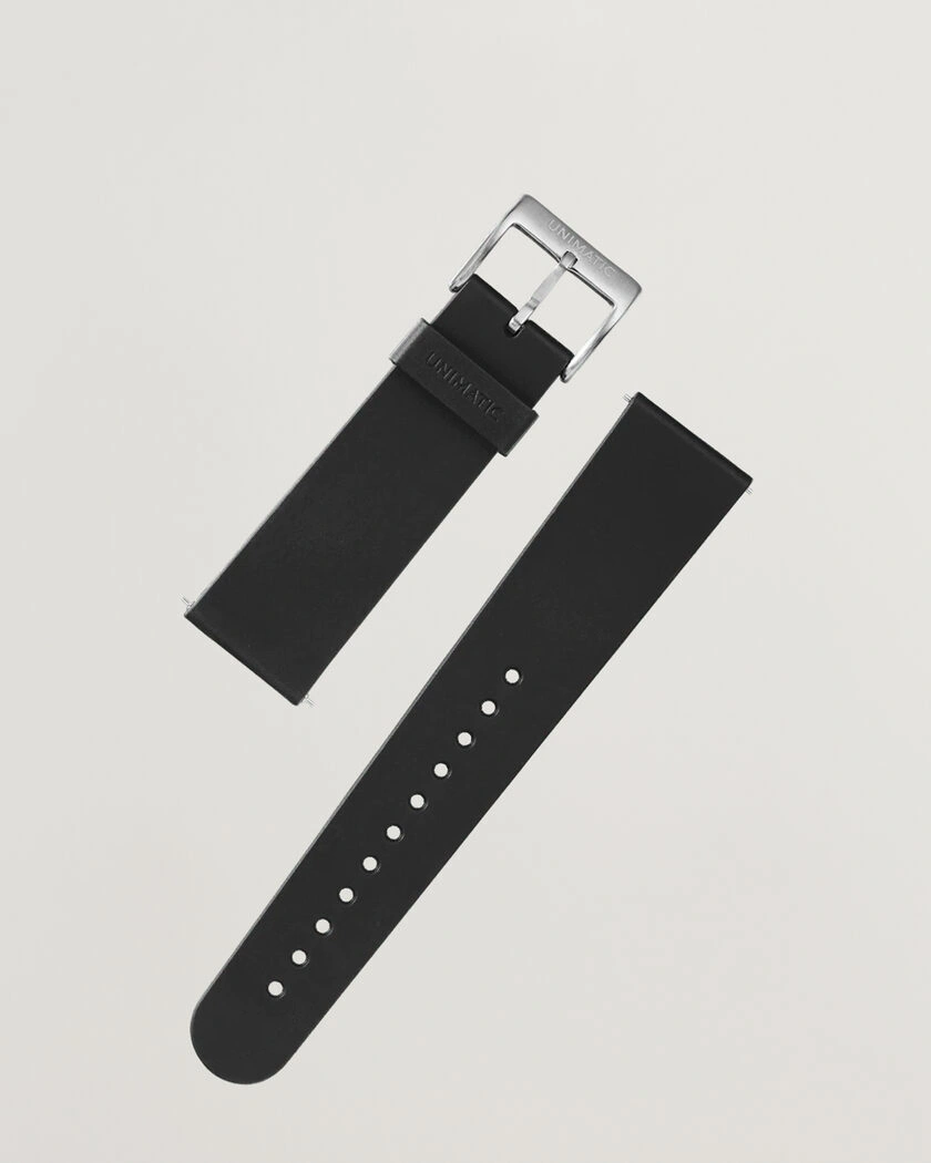 UNIMATIC TPU Quick Release 22mm Strap Black – Svart