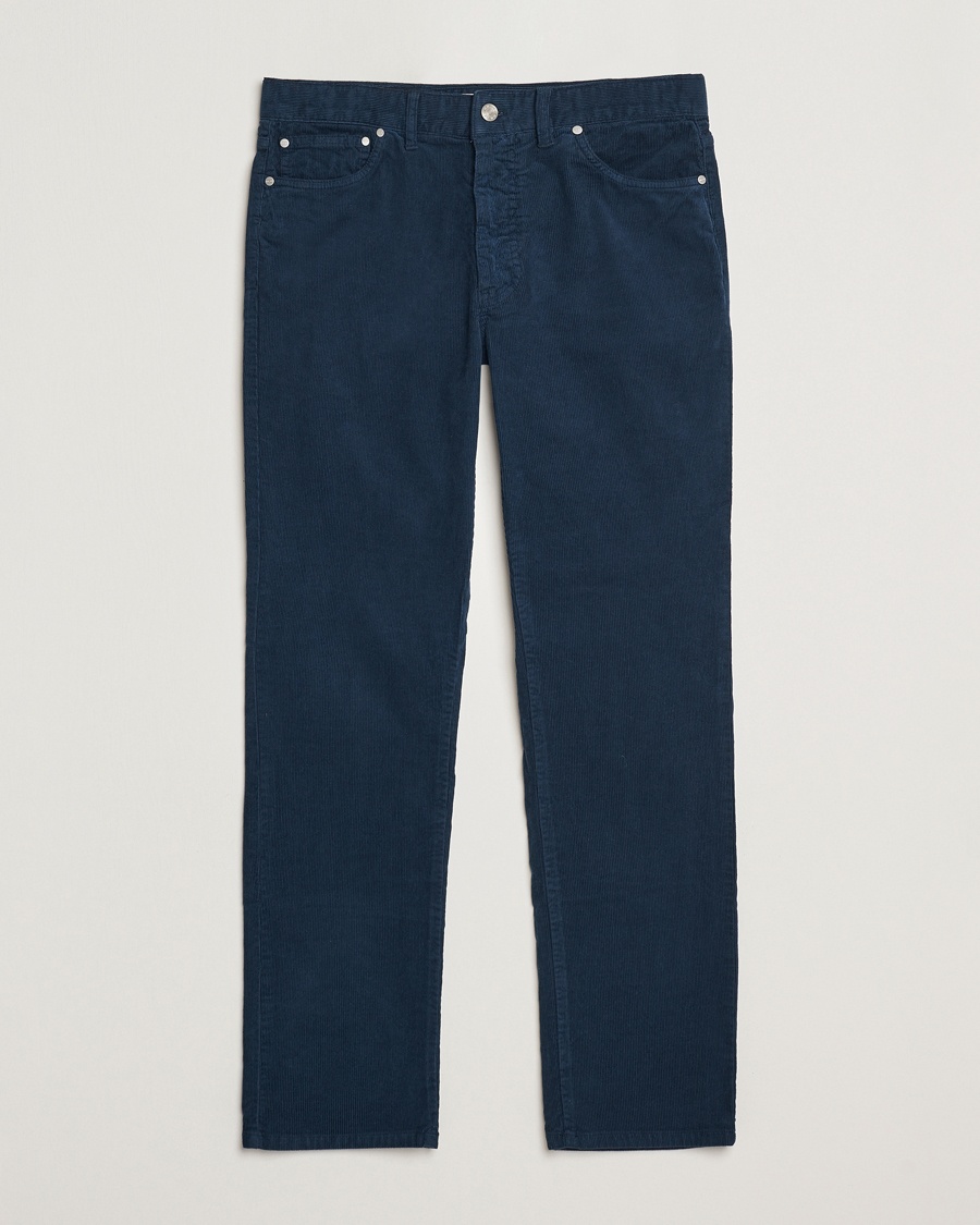 Herr | | NN07 | Tony Corduroy 5-Pocket Pants Navy Blue