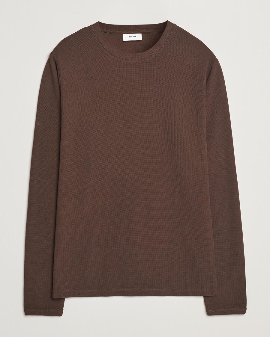 Herr | 40% rea | NN07 | Clive Knitted Sweater Demitasse Brown