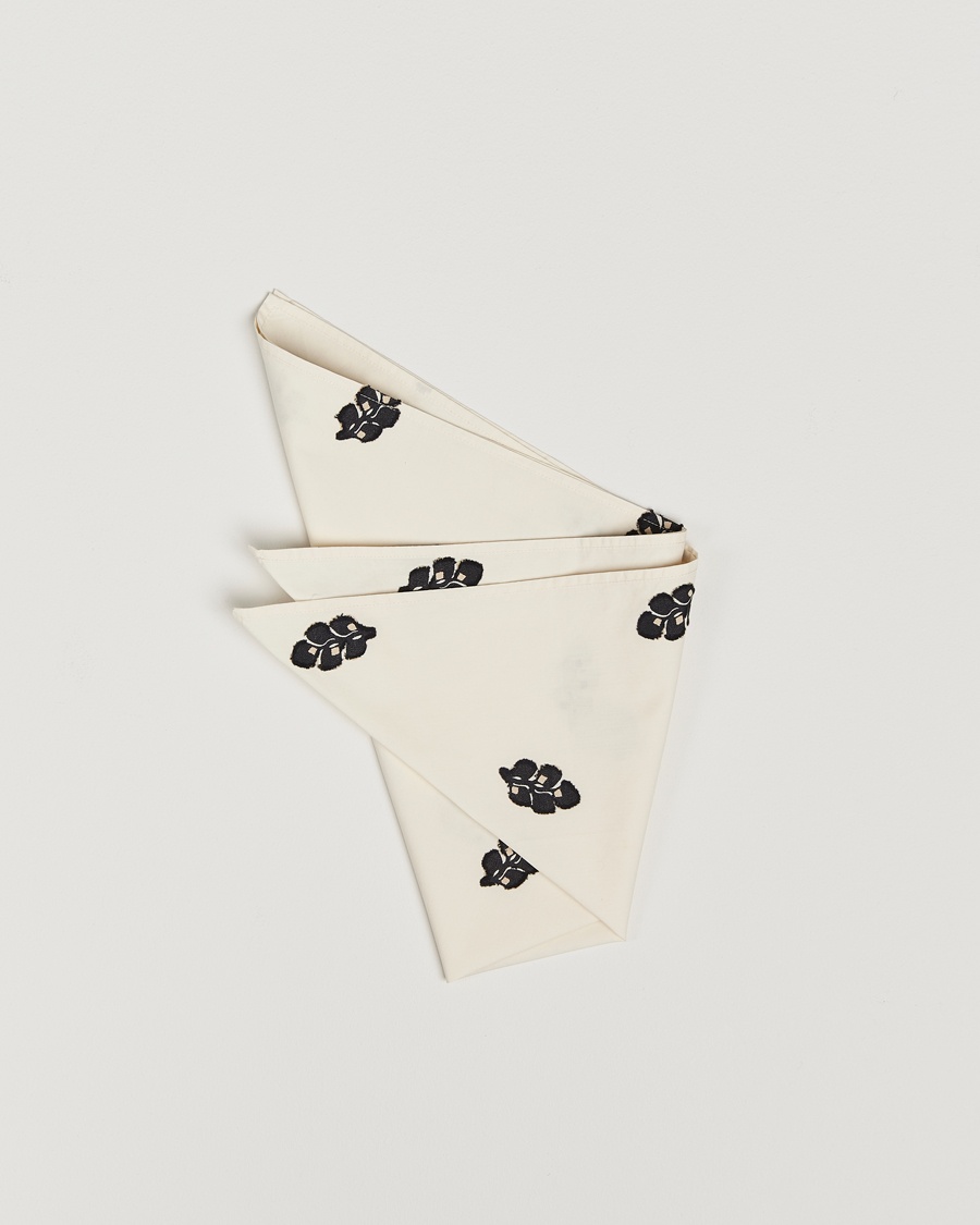 Herr | Accessoarer | NN07 | Jacquard Woven Printed Bandana Ivory
