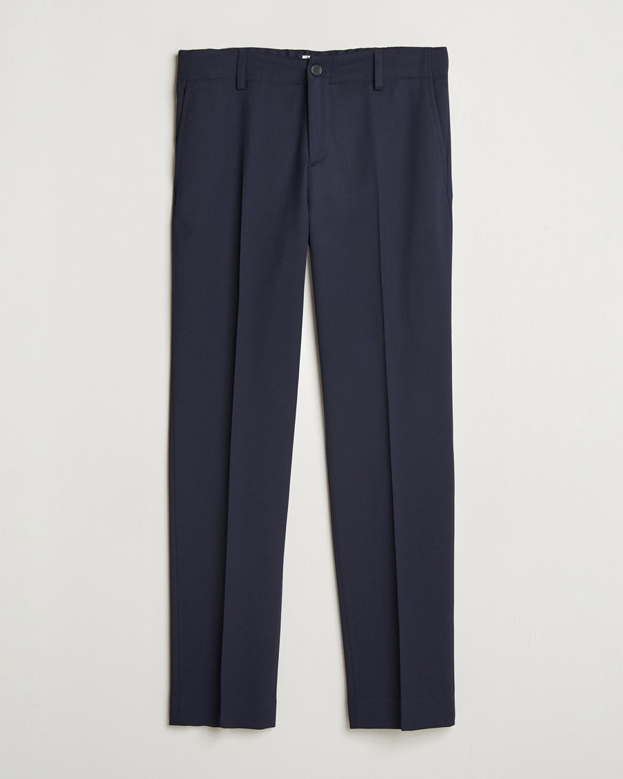 Filippa K Tailored Drawstring Trousers Navy – Blå