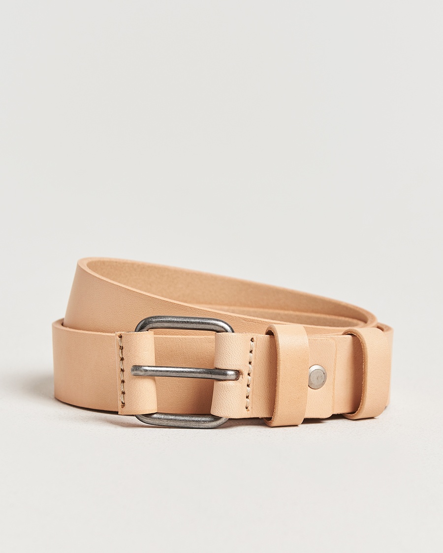 Herr | Accessoarer | Nudie Jeans | Dwayne Leather Belt Natural