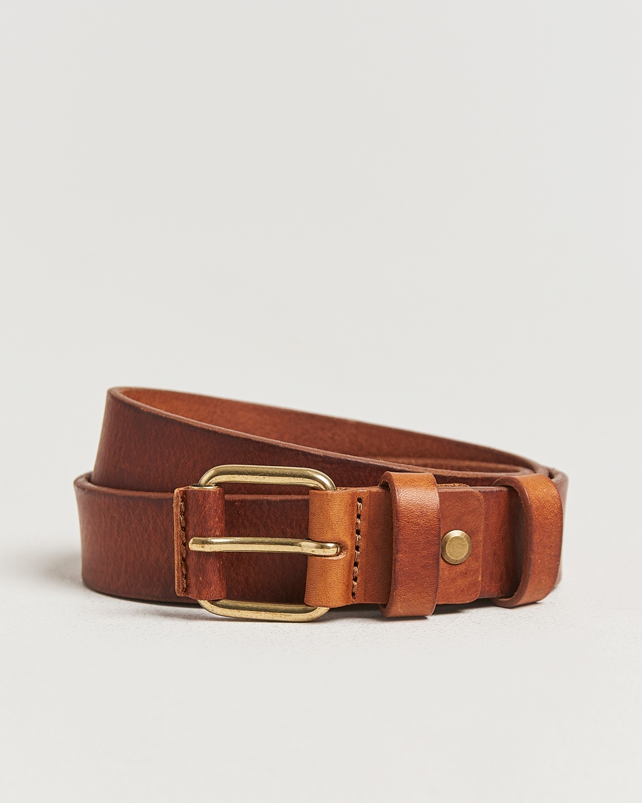 Nudie Jeans Dwayne Leather Belt Toffee Brown – Brun