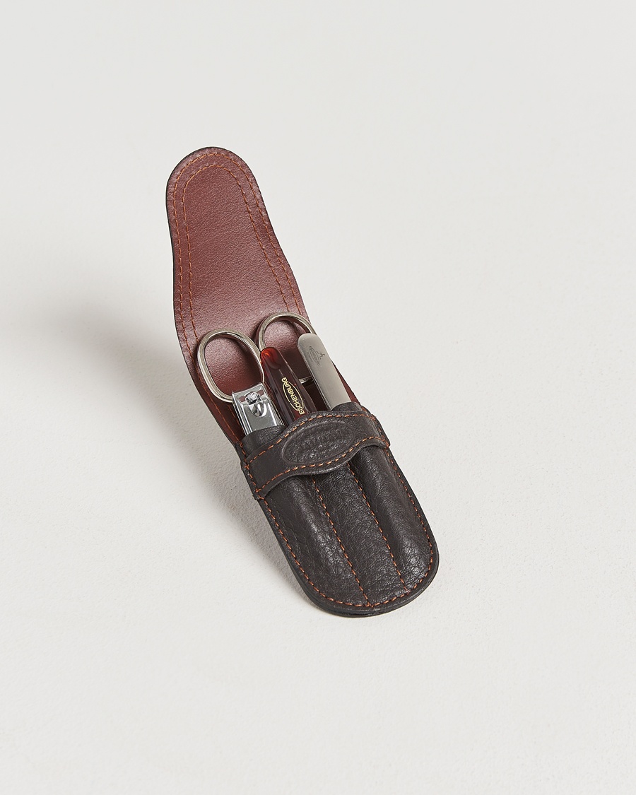 Herr | Till hemmet | F. Hammann | Small Manicure Set Dark Brown