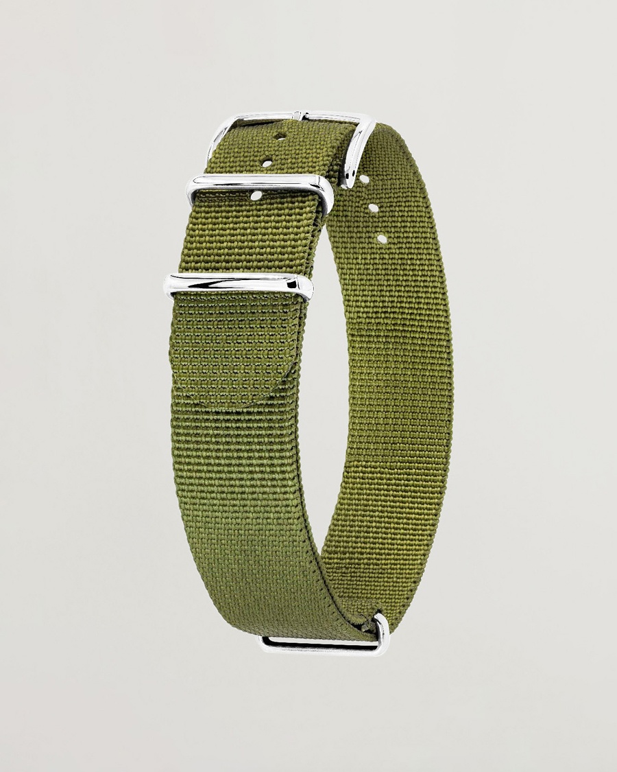 HIRSCH Rush Recycle Nato Watch Strap Green – Grön