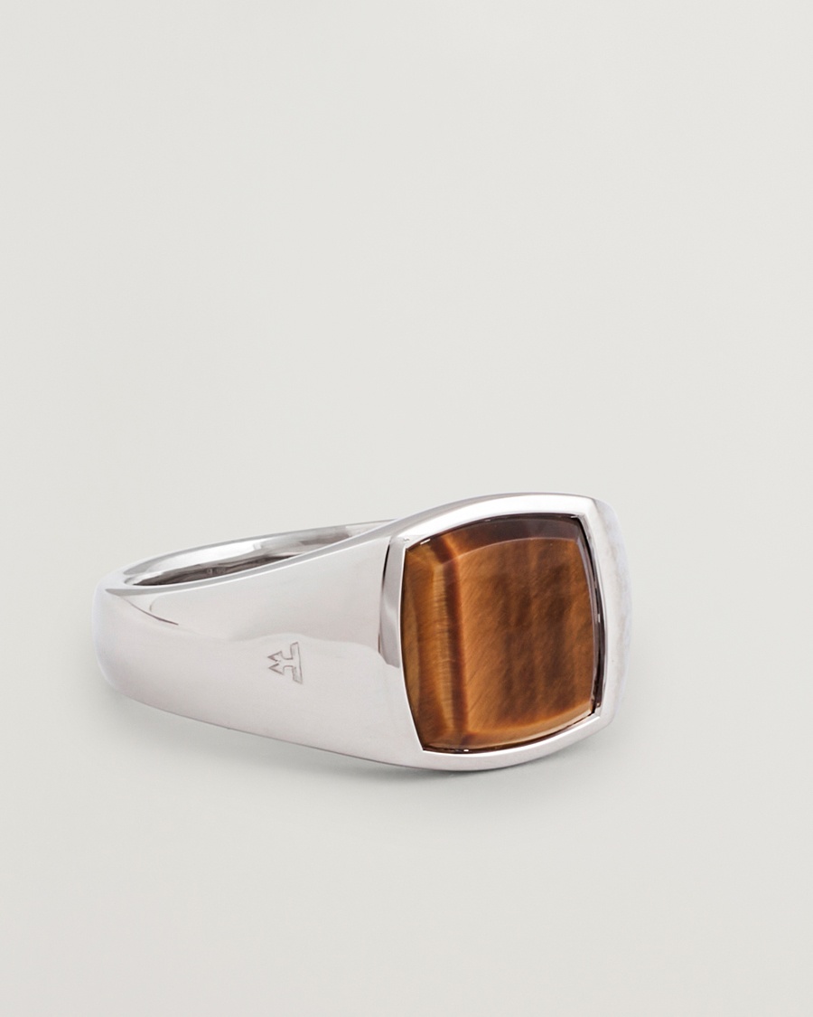Tom Wood Kay Ring Tiger Eye – Silver