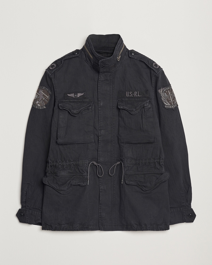 Herr | Klassiska jackor | Polo Ralph Lauren | Herringbone Field Jacket Polo Black