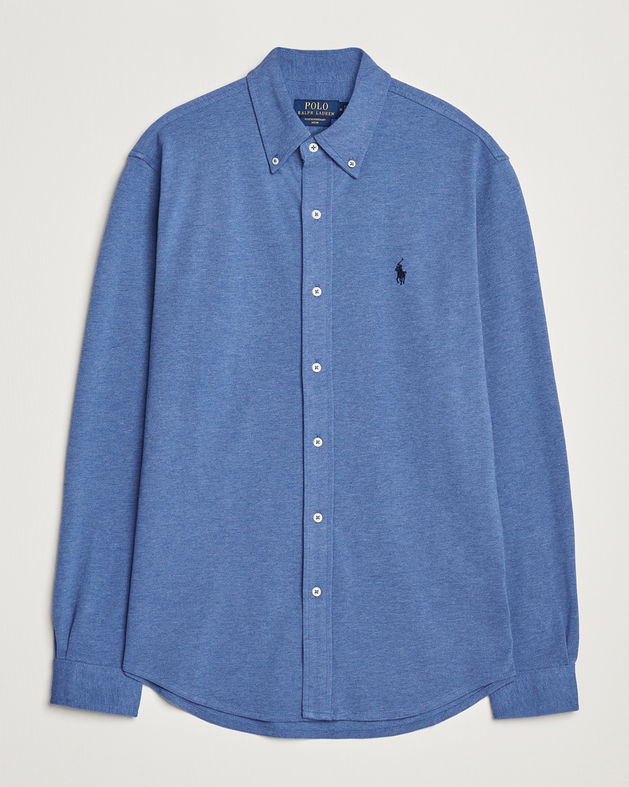 Herr | Casual | Polo Ralph Lauren | Featherweight Mesh Shirt Faded Royal Heahter