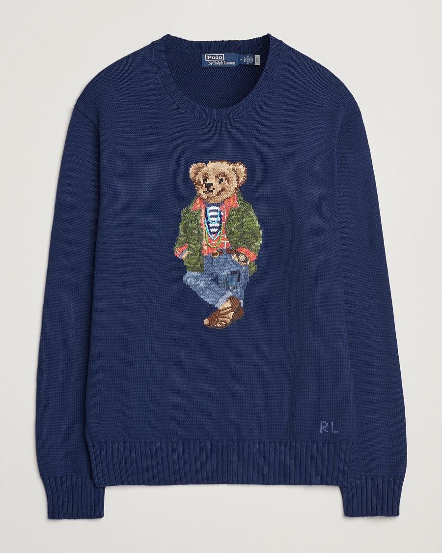 Herr | World of Ralph Lauren | Polo Ralph Lauren | Cotton Bear Pullover Freshwater Blue