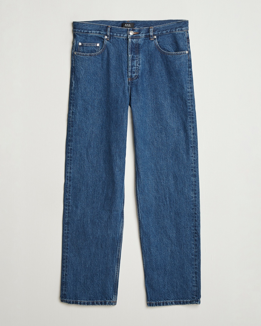 A.P.C. Fairfax Jeans Washed Indigo – Blå