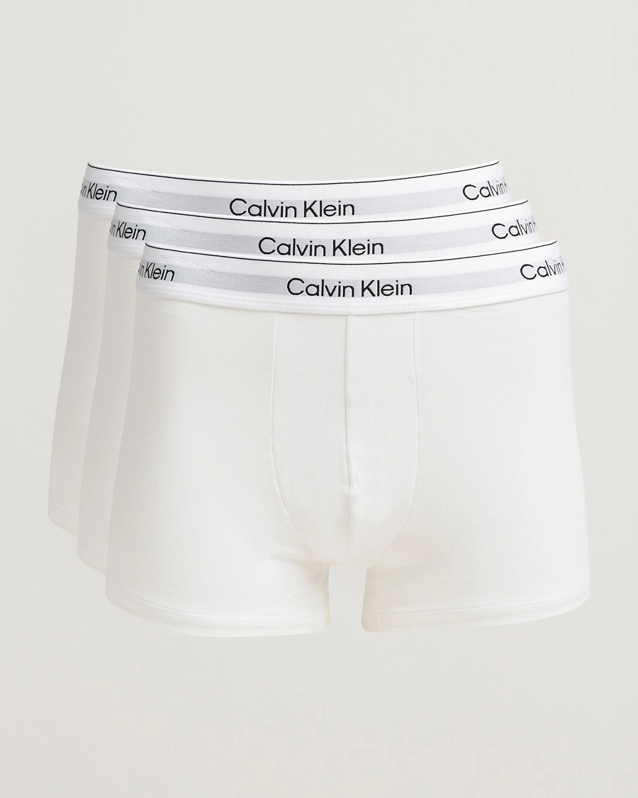 Herr | Calvin Klein | Calvin Klein | 3-Pack Icon Cotton Stretch Relaxed Trunk White